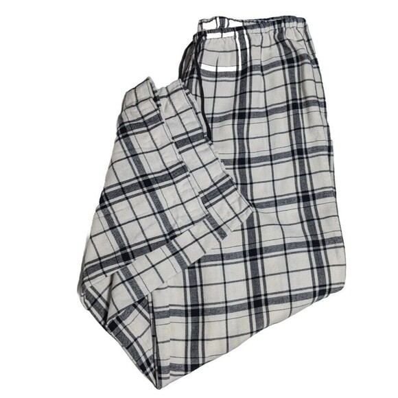Victoria's Secret PJ Pants Small Sleepwear Loungewear Flannel Plaid Drawstring S - Picture 3 of 6